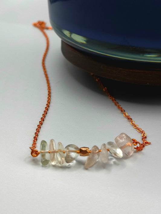 Gemstone Bar Necklace