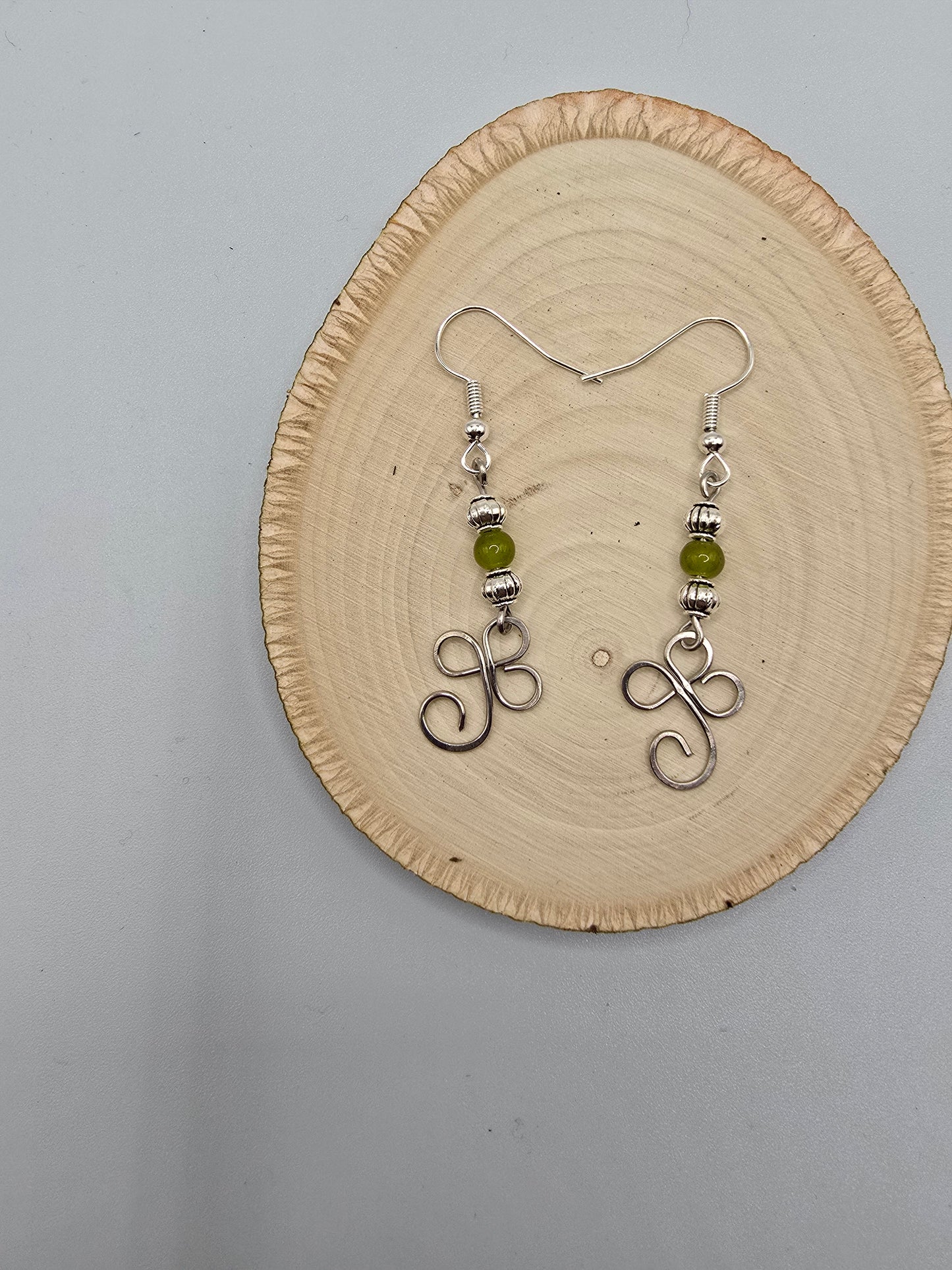 Swirl dangle earrings