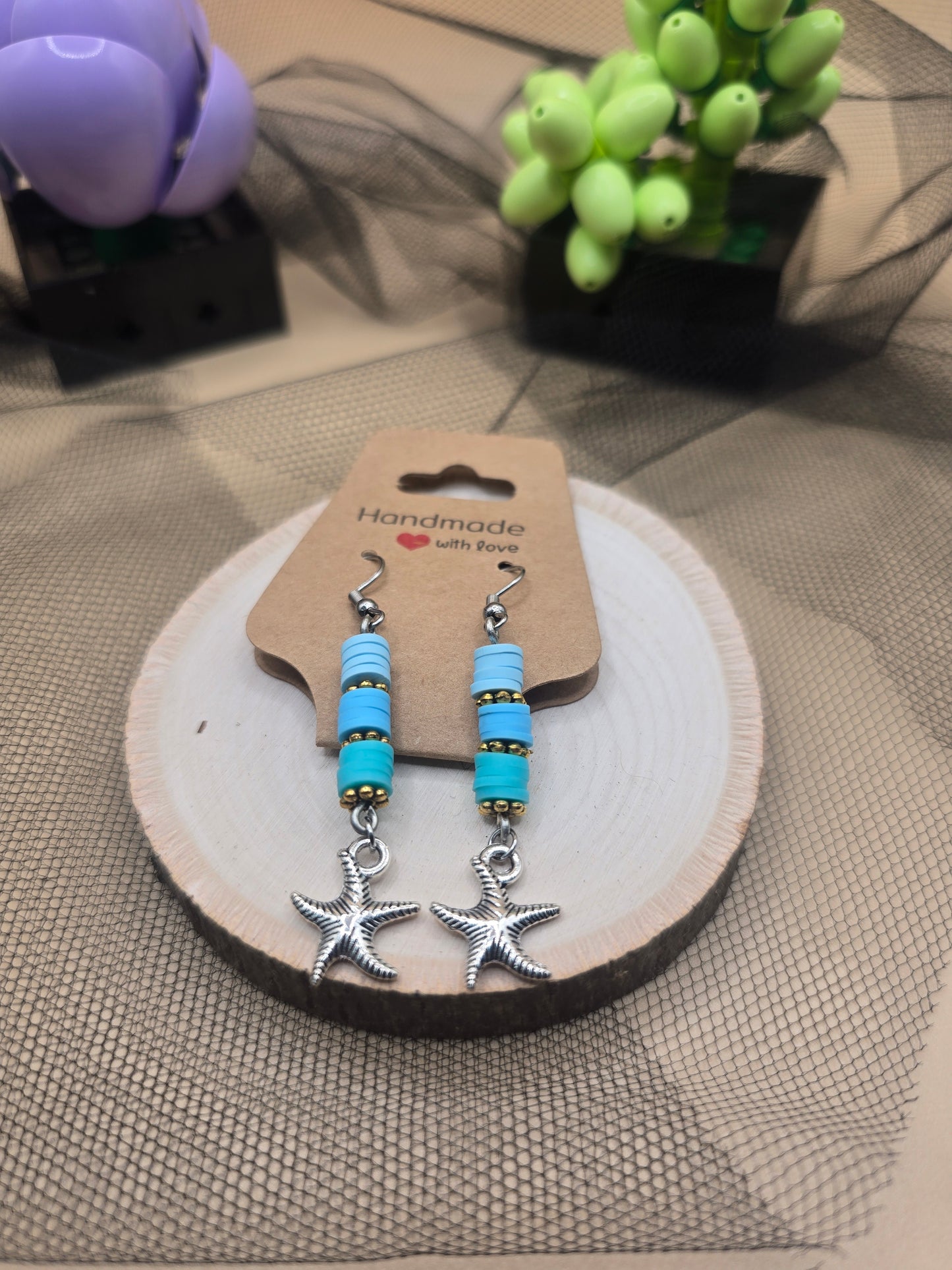 Polymer clay earrings