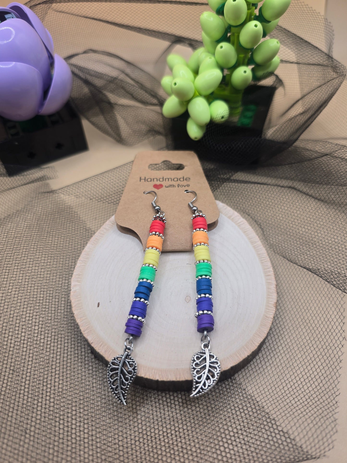 Polymer clay earrings