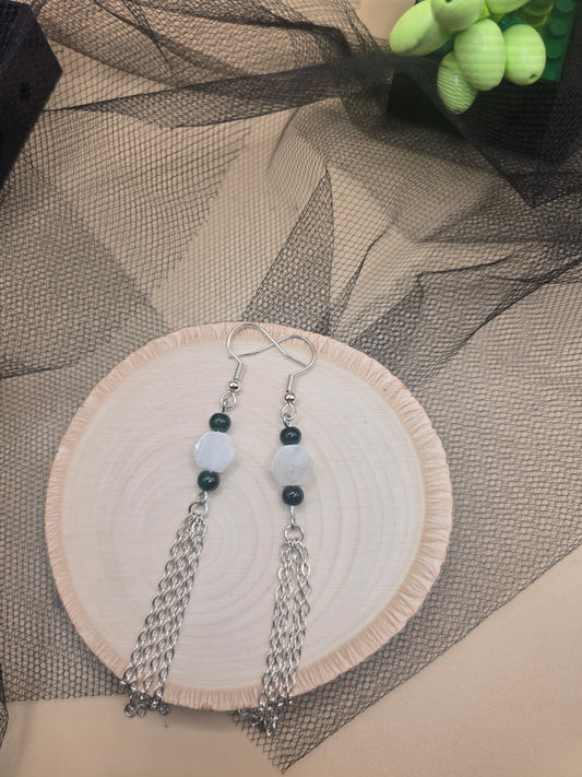 Moonstone dangle earrings